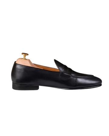 Classic apron penny loafer Black crust