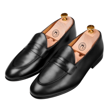 Classic apron penny loafer Black crust