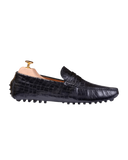 Crock print loafer Black crust