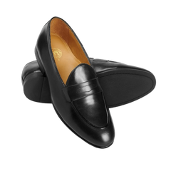 Classic apron penny loafer Black crust