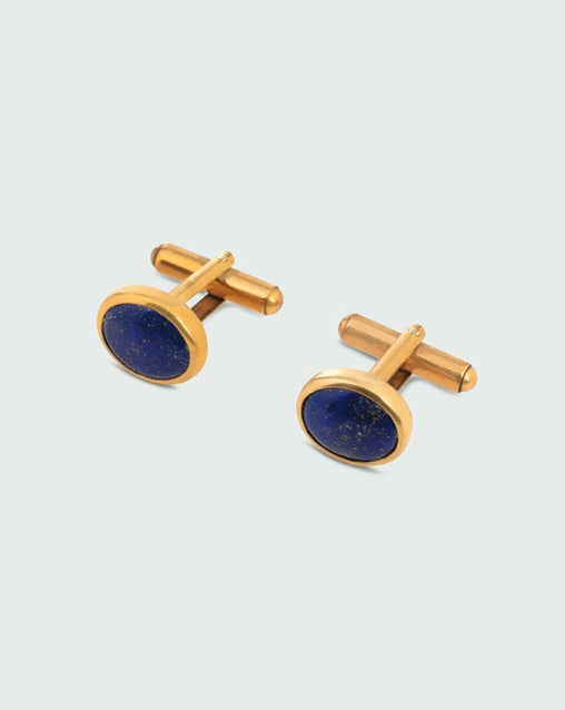 Lapis lazuli gemstone cufflinks