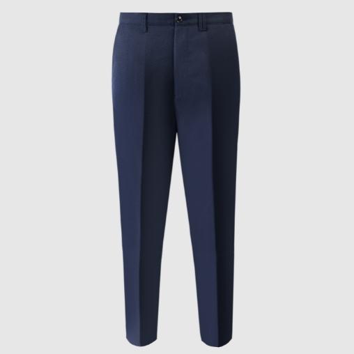 Sculpere Men's 100% Wool Trouser Deep Navy