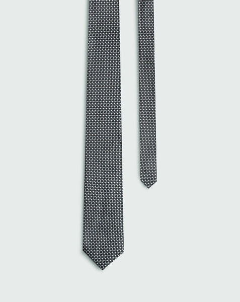 Black and white jacq tie