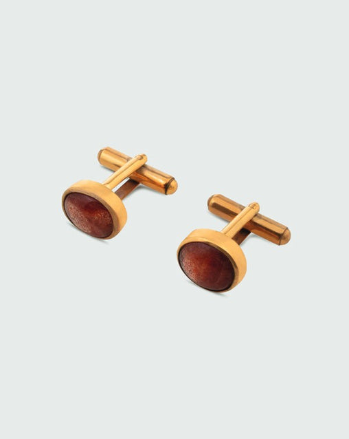 Son(carnelian) gemstone cufflinks