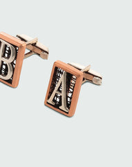 Initals brass cufflinks